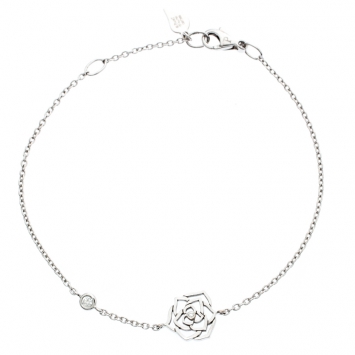 Pre Owned Piaget Rose Diamond 18k White Gold Bracelet 