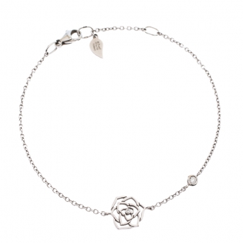 Pre Owned Piaget Rose Diamond 18K White Gold Bracelet