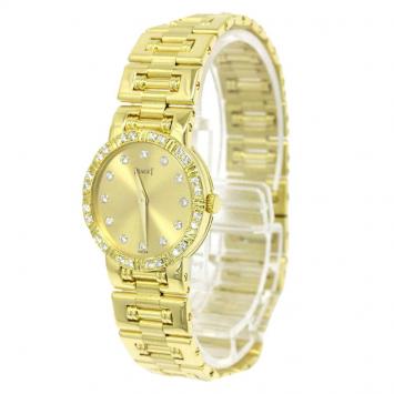 Pre Owned Piaget Gold 18K Yellow Gold Diamond Dancer Women's Wristwatch 23MM