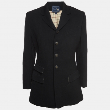Pre Owned Polo Ralph Lauren Black Wool Single Breasted Blazer M