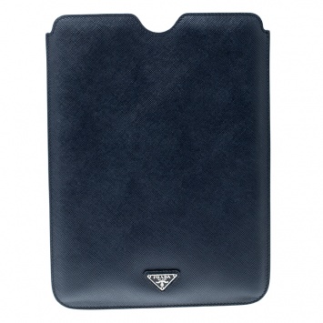 مملوكة مسبقًا Prada Navy Blue Saffiano Leather iPad Case