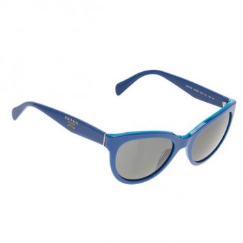Pre Owned Prada Blue SPR05P Cat Eye Sunglasses