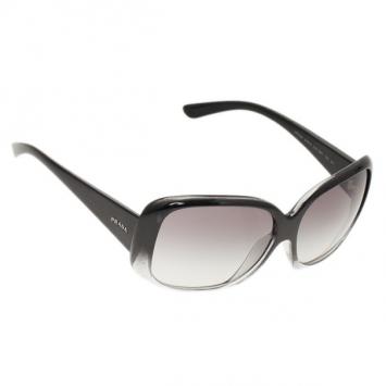 Pre Owned Prada Black SPR25N Rectangle Sunglasses