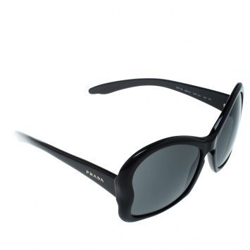 مملوكة مسبقًا Prada Black SPR18L Butterfly Sunglasses