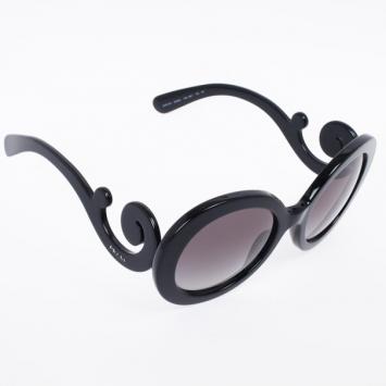 Pre Owned Prada Round Baroque Woman Sunglasses