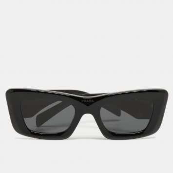 Pre Owned Prada Black SPR13Z Symbole Sunglasses