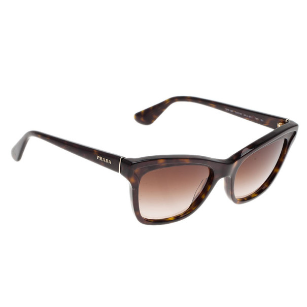 Prada Brown SPR 16P Wayfarer Sunglasses