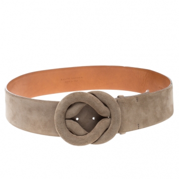 Pre Owned Ralph Lauren Beige Suede Belt 85cm