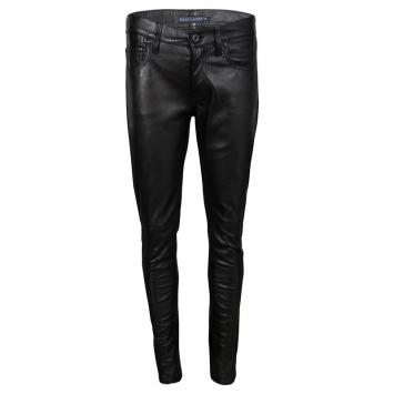 Pre Owned Ralph Lauren Black Lamb Leather Slim Fit Pants M