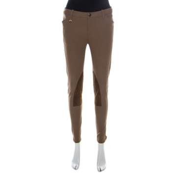 Pre Owned Ralph Lauren Brown Cotton Palermo Hudson Jodhpur Pants S