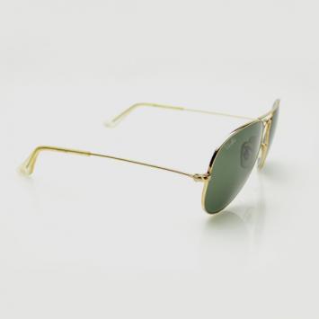 Pre Owned Ray-Ban Large Gold Rimmed Large 58 Aviators