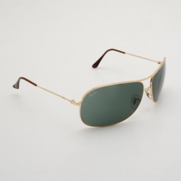 Pre Owned Ray-Ban Gold Rimmed RB 3267 69 Aviators
