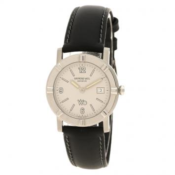 Pre Owned Raymond Weil Cream Stainless Steel W1 Women's Wristwatch 30MM
