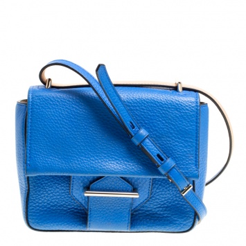 Pre Owned Reed Krakoff Blue Leather Mini Standard Shoulder Bag