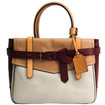 Pre Owned Reed Krakoff Multicolor Leather Gator Boxer II Duffle Bag