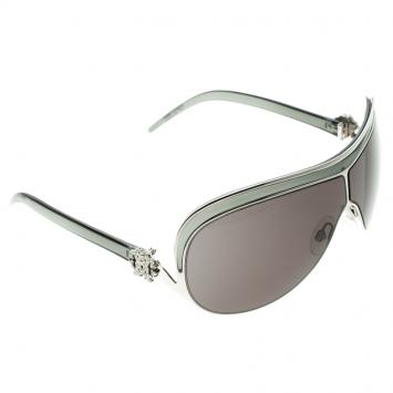 Pre Owned Roberto Cavalli Black 465S Ammazonite Shield Sunglasses