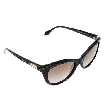 Pre Owned Roberto Cavalli Brown 789S Mirror Acubens Cat Eye Sunglasses