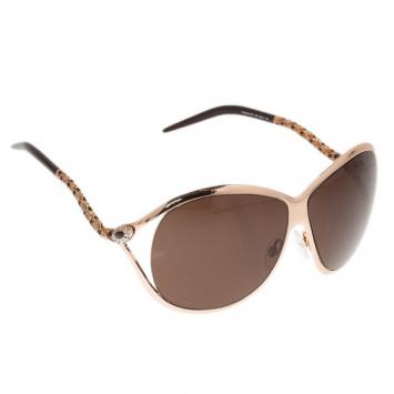 Pre Owned Roberto Cavalli Gold Morganite Sunglasses
