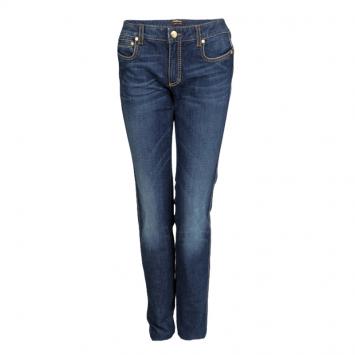 Pre Owned Roberto Cavalli Indigo Faded Effect Denim New Eva Jeans M