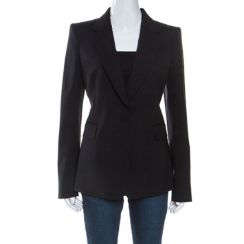 Pre Owned Roberto Cavalli Black Wool Tailored Blazer M