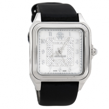 Pre Owned Roberto Cavalli White MOP Stainless Steel Venom Women's Wristwatch 33 mm
