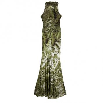 Pre Owned Roberto Cavalli Printed Skirt Set M