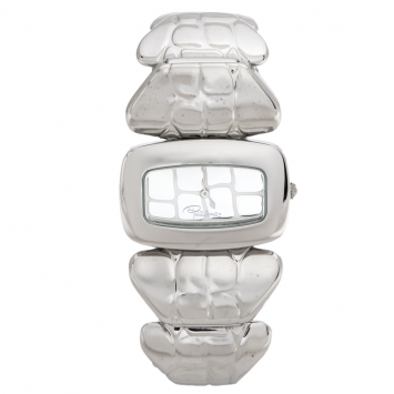 Pre Owned Roberto Cavalli Silver Stainless Steel R7253198015 Women's Wristwatch 38 mm