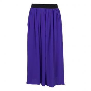 Pre Owned Roksanda Ilincic Blue Silk Gathered Skirt L