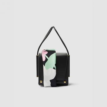 Pre Owned Roksanda Black Scarf-Handle Leather Box Bag One Size