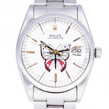 Pre Owned Rolex White Stainless Steel DateJust Women's Wristwatch 36MM