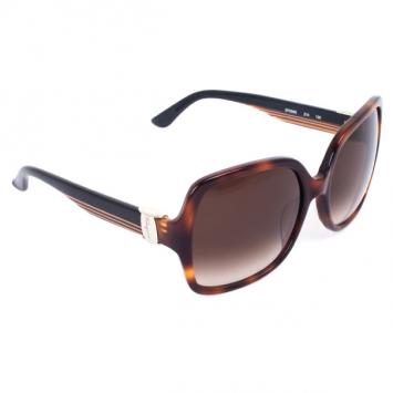 Pre Owned Salvatore Ferragamo Brown 659S Square Oversized Womens Sunglasses