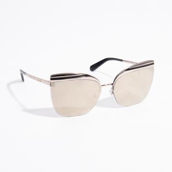 Pre Owned Salvatore Ferragamo Silver Butterfly Sunglasses