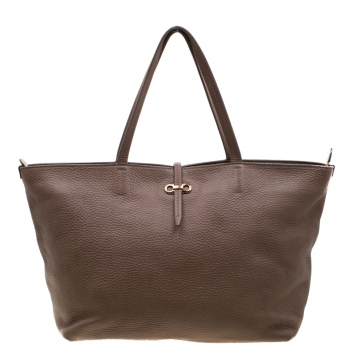 مملوكة مسبقًا Salvatore Ferragamo Brown Leather Tote