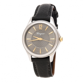 Pre Owned  Salvatore Ferragamo Silver Grey Stainless Steel FFV010016 Women's Wristwatch 33 mm