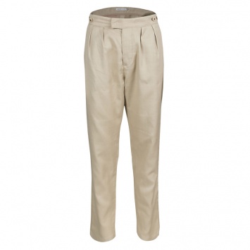 Pre Owned See by Chloe Beige Cotton Linen Tapered Pants M