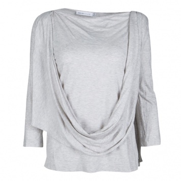 Pre Owned See By Chloe Grey Front Drape Detail Top M