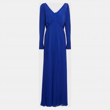 Pre Owned Self Portrait Polyester Maxi Dress 8
