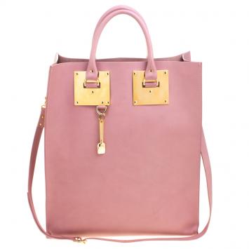Pre Owned Sophie Hulme Blush Pink Leather Albion Tote