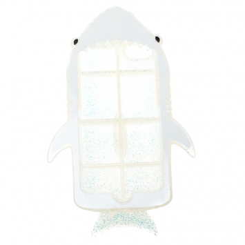 Pre Owned Stella McCartney White Glitter Rubber Shark iPhone 7 Case