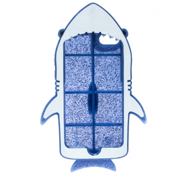 Pre Owned Stella McCartney Blue Glitter Rubber Shark iPhone 7 Case