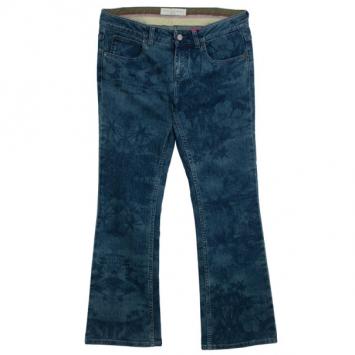 Pre Owned Stella McCartney Hibiscus Print Denim Jeans M