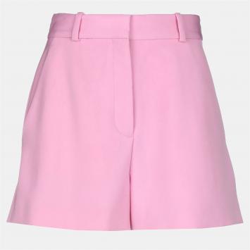 Pre Owned Stella McCartney Pink Wool High-Waist Shorts S (IT 40)