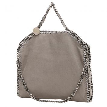 Pre Owned Stella McCartney Grey Leather Chain Falabella Tote Bag