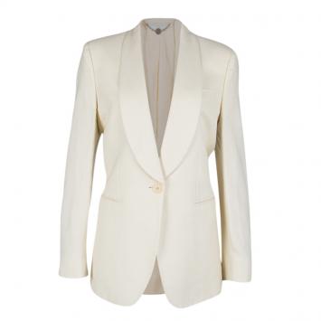Pre Owned Stella McCartney Cream Tailored Blazer M
