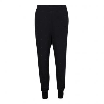 Pre Owned Stella McCartney Black Crystal Embellished Jogger Pants S
