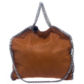 Pre Owned Stella McCartney Brown Faux Leather Falabella Tote