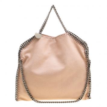 Pre Owned Stella McCartney Powder Pink Faux Leather Falabella Tote
