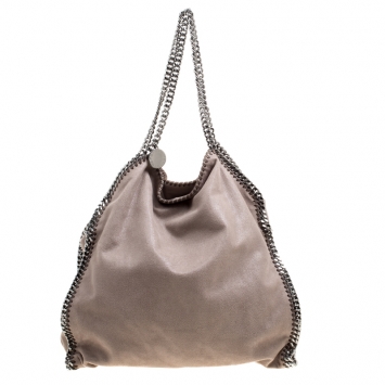 Pre Owned Stella McCartney Grey Faux Leather Large Falabella Tote