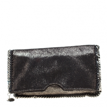 Pre Owned Stella McCartney Black Falabella Clutch