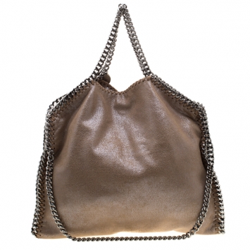 Pre Owned Stella McCartney Beige Faux Leather Small Falabella Tote
